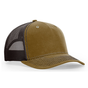 Casquette de camionneur unie personnalisée de haute qualité, Vêtements de travail Richardson vierge, Chapeau de camionneur <span class=keywords><strong>en</strong></span> maille de coton ciré - Product Image 2