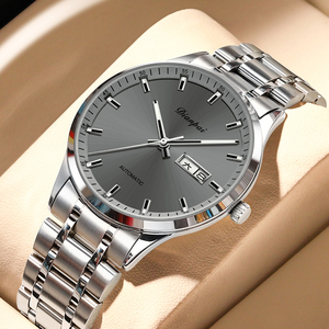 Dianpai 5202 véritable <span class=keywords><strong>montre</strong></span> mécanique creux lumineux étanche <span class=keywords><strong>montre</strong></span> <span class=keywords><strong>pour</strong></span> hommes bracelet en acier inoxydable saphir cristal cadran alliage - Product Image 3