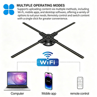 Mur vidéo holographique 3D, écran publicitaire LED ultra HD contrôlé par WiFi et application mobile pour centre commercial