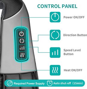 Mejor cuello hombro con amasado profundo Shiatsu cuello masaje inteligente alivio eléctrico pulso masajeador - Product Image 3