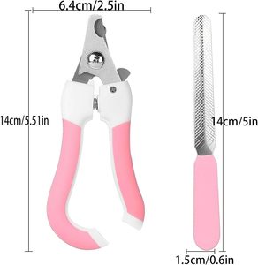 En stock Coupe-ongles pour animaux de compagnie de haute qualité en acier inoxydable, ciseaux de toilettage, lime à ongles, tondeuse pour chiens et chats - Product Image 2