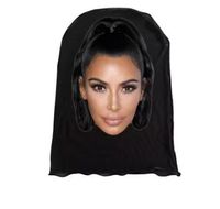 Masque de farce amusant pour la tête, cagoule de cosplay hilarante, protection solaire respirante pour le cyclisme en Spandex/Polyester