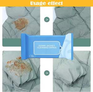 Lingettes nettoyantes et <span class=keywords><strong>d</strong></span>écontaminantes pour doudounes non tissées, lingettes humides pour le lavage des vêtements, lingettes anti-taches pour doudounes - Product Image 2