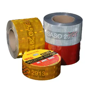 Rosso bianco giallo materiale produttore sicurezza personalizzato marino all'ingrosso Saso 2913 Solas nastri riflettenti