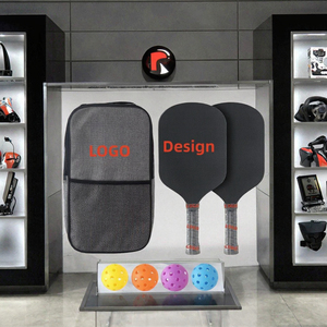 Raquette de pickleball USAPA Pro 16 mm en fibre de carbone noire avec noyau en nid d'abeille de haute qualité pour le sport et le divertissement, vente en gros - Product Image 3