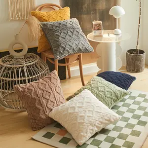 Großhandel Fluff mehrfarbige Designer-Kissenbezüge für Zuhause Couch-Dekoartikel