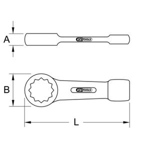 KS TOOLS - 517.2985 Slogging <b>ring</b> <b>spanner</b> - EAN 4042146561171 WRENCHES SLUGGING WRENCHES - Product Image 2