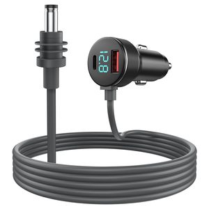 Allume-cigare haute puissance 3 en 1, étanche, mini adaptateur de chargeur de voiture avec affichage numérique DC et port USB A - Product Image 1