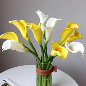 Di alta qualità PU artificiale calle bianco viola reale Touch all'ingrosso per il matrimonio ringraziamento Easter eventi del nuovo anno - Product Image 4