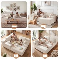 2026 Neues Modernes Modulares Sektional-Cloud-Sofa Übergroßes Knochenloses Komprimiertes Sofa Wohnzimmermöbel