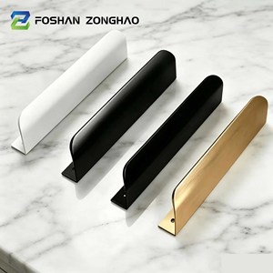 <span class=keywords><strong>Poignée</strong></span> de tirage en alliage d'aluminium noir de 23 mm, style européen, pour armoire de <span class=keywords><strong>cuisine</strong></span>, tiroir, quincaillerie de meubles durable, vente chaude - Product Image 1