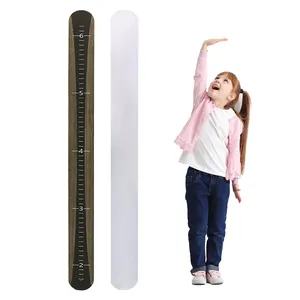 Customized Measurement Chart Multicolor Plywood Wooden Height Growth Chart Ruler For Kids Hanging Wall Decor