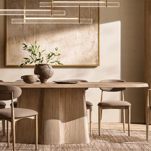 Rhoohill personalizzato di alta qualità <span class=keywords><strong>moderno</strong></span> stile americano mobili di lusso tavolo da pranzo Set <span class=keywords><strong>legno</strong></span> rettangolare sala da pranzo mobili - Product Image 1