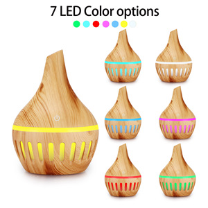 Wood Grain Humidifier USB Rechargeable Home Office Desktop Cool Mist Diffuser 0.5L Capacity - Product Image 5