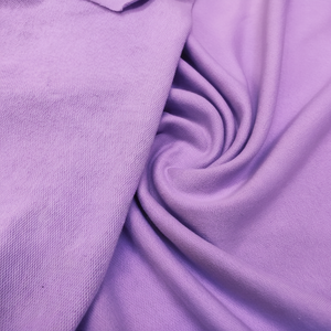 Color Lila 75% algodón 20% poliéster 5% Spandex dos capas tela polar venta al por mayor fábrica de punto deportes Jersey vestidos disfraces - Product Image 1