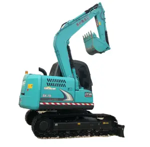 Cheap price mini excavator good service supplier used kobelco sk75 excavator original color in high quality