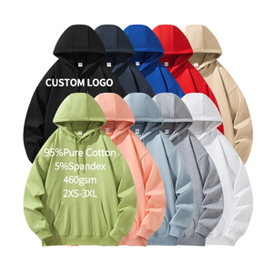 Sudadera con Capucha para Hombre, 80% Algodón, 20% Poliéster, 350gsm, Corte Regular, Color Sólido Informal, con Bolsillo, Logotipo Personalizado, Estampado Personalizado, Otoño - Product Image 1