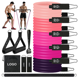 11Pcs Set TPE Resistance <b>Band</b> Set <b>Workout</b> Resistance Tube Full Body Fitness Training Home Gym - Product Image 2