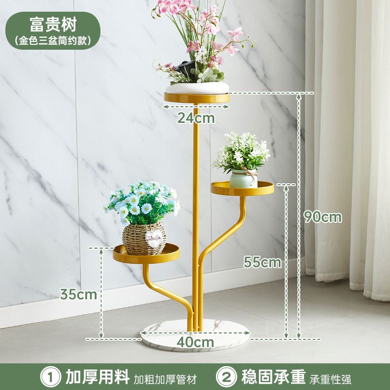 Three pots no wheels-gold