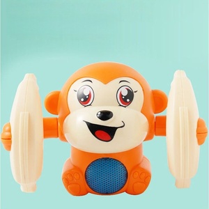 Jouet singe électrique à commande vocale, avec <span class=keywords><strong>lumière</strong></span>, musique et figures acrobatiques, modèle animal de dessin animé éducatif pour enfants - Product Image 4