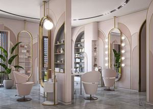 Silla de Peluquería de Diseño Moderno y Lujoso, Accesorios para Salón de Belleza, Espejos Decorativos para Barbería - Product Image 2