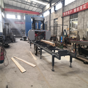 Scie horizontale Scierie industrielle portable Machine de découpe de dalles de bois de 60 pouces avec remorque - Product Image 1