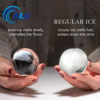 BLG Commercial Sphere Machine à glaçons Ball Machine à glaçons Whisky Bar Restaurant Utilisation Crystal Ball Ice