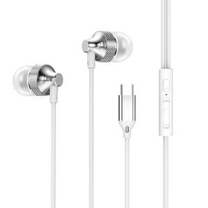 Écouteurs intra-auriculaires filaires Type C avec microphone et contrôle du volume, son super profond et basses puissantes, casque stéréo - Product Image 4