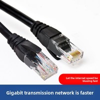 Kabel Twisted Pair Gigabit Ethernet Kategori 6 dengan Konektor RJ-45, Selubung PVC, 1 Meter, Sudah Terterminasi untuk Sistem Komputer