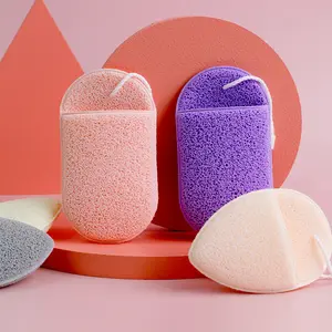 Spot slippers clean sponge face wash face thick bamboo charcoal soft face towel cotton powder puff