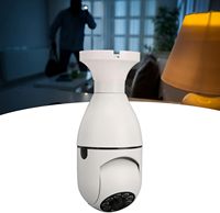 Caméra ampoule sans fil à vision nocturne 360° CCTV 5G/2.4G Wi-Fi Mini caméra IP numérique