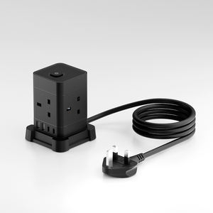 8 طريقة 13A منافذ USB تمديد برج الرصاص <span class=keywords><strong>3</strong></span> دبوس المكونات القياسية المملكة المتحدة متعددة المكونات تمديد المقبس حماية عرام قطاع الطاقة المنزل - Product Image 6