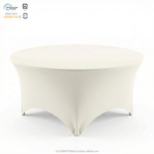 Housse de table extensible en spandex noir anti-déchirure de 1,2 m, moderne, écologique et imperméable, pour petit stand de vente - Product Image 1