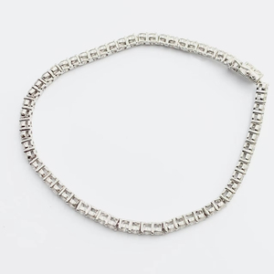 Pulsera de diamantes de laboratorio elegante y elegante para mujer-Cadena DE TENIS 9k18k Añade un toque de glamour a tu atuendo - Product Image 2