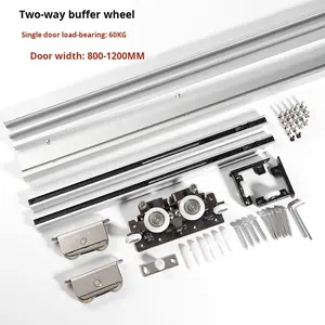 Amortiguador de doble dirección para puerta fantasma, rueda colgante, accesorio de Hardware especial para muebles deslizantes sin rieles para sala de estar - Product Image 6