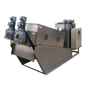 स्टेनलेस स्टील कीचड़ डीवॉशिंग मशीन स्क्रू प्रेस अपशिष्ट जल उपचार संयंत्र कीचड़ डीहाइड्रेटर कुशल - Product Image 2