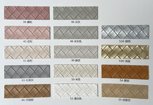 Láminas de Cuero Sintético PU Ecológicas con Textura Trenzada y Relieve, Brillantes, para Lazos para el Cabello, Disfraces DIY y Sofás - Product Image 6