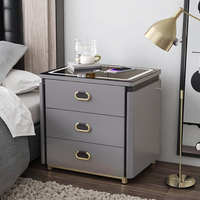 Meubles de chambre à coucher d'hôtel de luxe prix d'usine Table de chevet intelligente personnalisée