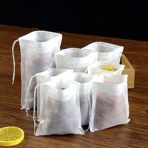 Bolsitas de Té Personalizadas OEM ODM de Calidad Alimentaria, No Tejidas, con Cordón |   Bolsas de Filtro Desechables para Té de Hojas Sueltas y Baños Herbales - Product Image 1