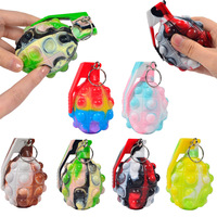 Nouveau design – Jouets anti-stress en silicone 3D en forme de grenade, balles sensorielles à bulles à presser pour garçons et filles