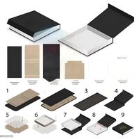Caja de Regalo Magnética de Papel de Lujo Reutilizable y Ecológica Personalizada con Forro de Esponja para Empaque de Pelucas y Zapatos, Diseño Plegable