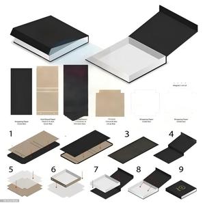 Boîte <span class=keywords><strong>cadeau</strong></span> magnétique de luxe personnalisée, écologique et réutilisable, avec gaufrage et doublure en éponge pour emballage de perruques et de chaussures, design pliable - Product Image 3