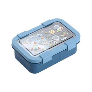 Lonchera Infantil de 1000 ml, Apta para Microondas, a Prueba de Fugas, Diseño de Dibujos Animados, para Estudiantes y Trabajadores de Oficina, Lonchera Bento de Doble Capa - Product Image 1