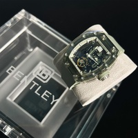 Tourbillon-Uhr Hochwertige Tonneau-Form Wasserdicht Analog Saphirglas Automatisches Mechanisches Uhrwerk - Mehrschichtige Komplexität