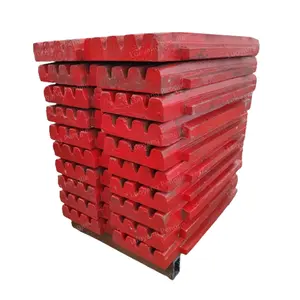 Professional High Manganese Steel Jaw Plate toothed plate for Jaw Crusher and Mining Machinery (Mn13Cr2, Mn18Cr2, Mn22Cr2)