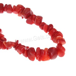 Pulsera de Coral Rojo Natural Elástica Estilo Económico, Cuentas Teñidas, 6x1mm-10x8mm, Longitud: Aprox. <span class=keywords><strong>7.4</strong></span> Pulgadas 1126788 - Product Image 3