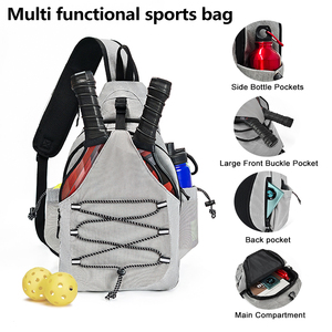 Racchetta da Tennis zaino da uomo e da <span class=keywords><strong>donna</strong></span> borsone da Tennis borsa da Tennis personalizzata per Pickleball Paddle zaino per sport Pickleball borsa a tracolla - Product Image 3