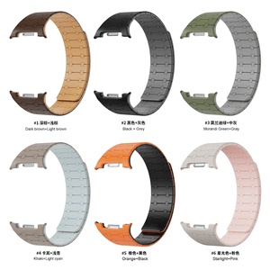 สายนาฬิกาซิลิโคนแม่เหล็กสองสีสุดหรู ทนทาน ใช้แทนสายเดิมได้ สำหรับ Samsung Galaxy Watch 8 พร้อมขั้วต่อโลหะ - Product Image 6