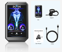 Écran intelligent portable pour moto de 3,6 pouces, IP66, sans fil, Apple CarPlay, Android Auto, batterie 3000 mAh, commande vocale
