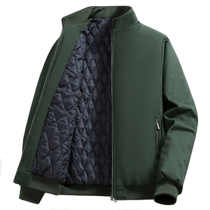 Veste courte en duvet d'eider blanc brillant, style hiver 2025, décontractée, ample, pour homme - Product Image 3